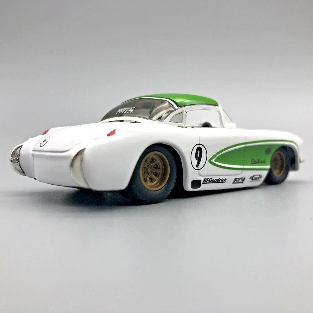 Jada Bigtime Muscle 1957 57 Chevy Chevrolet Corvette Drag Car White Diecast 1/64